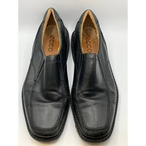 ECCO Men's Black Leather Seattle Slip-On Loafers SZ 43(9/9.5)